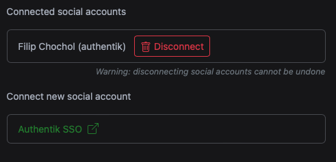 Paperless-ngx, Connected social accounts