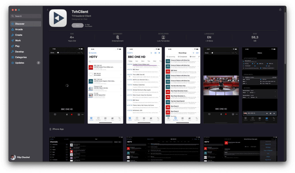 App Store, TVHClient