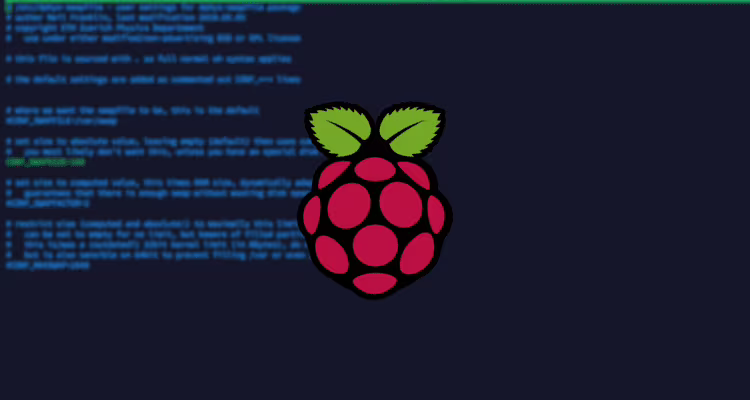 Okładka artykułu, Raspberry Pi SWAP